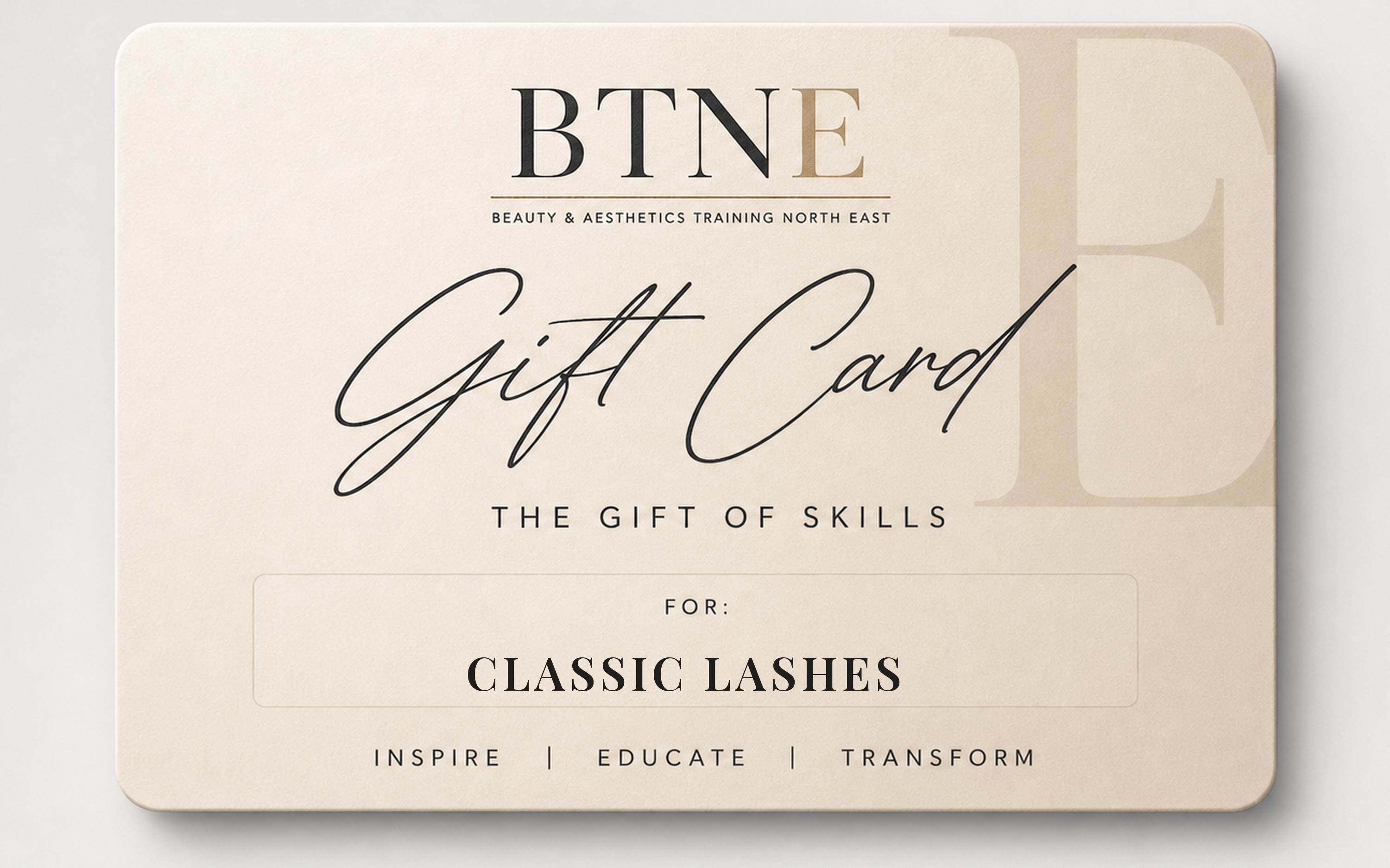 Classic Lashes Gift Card