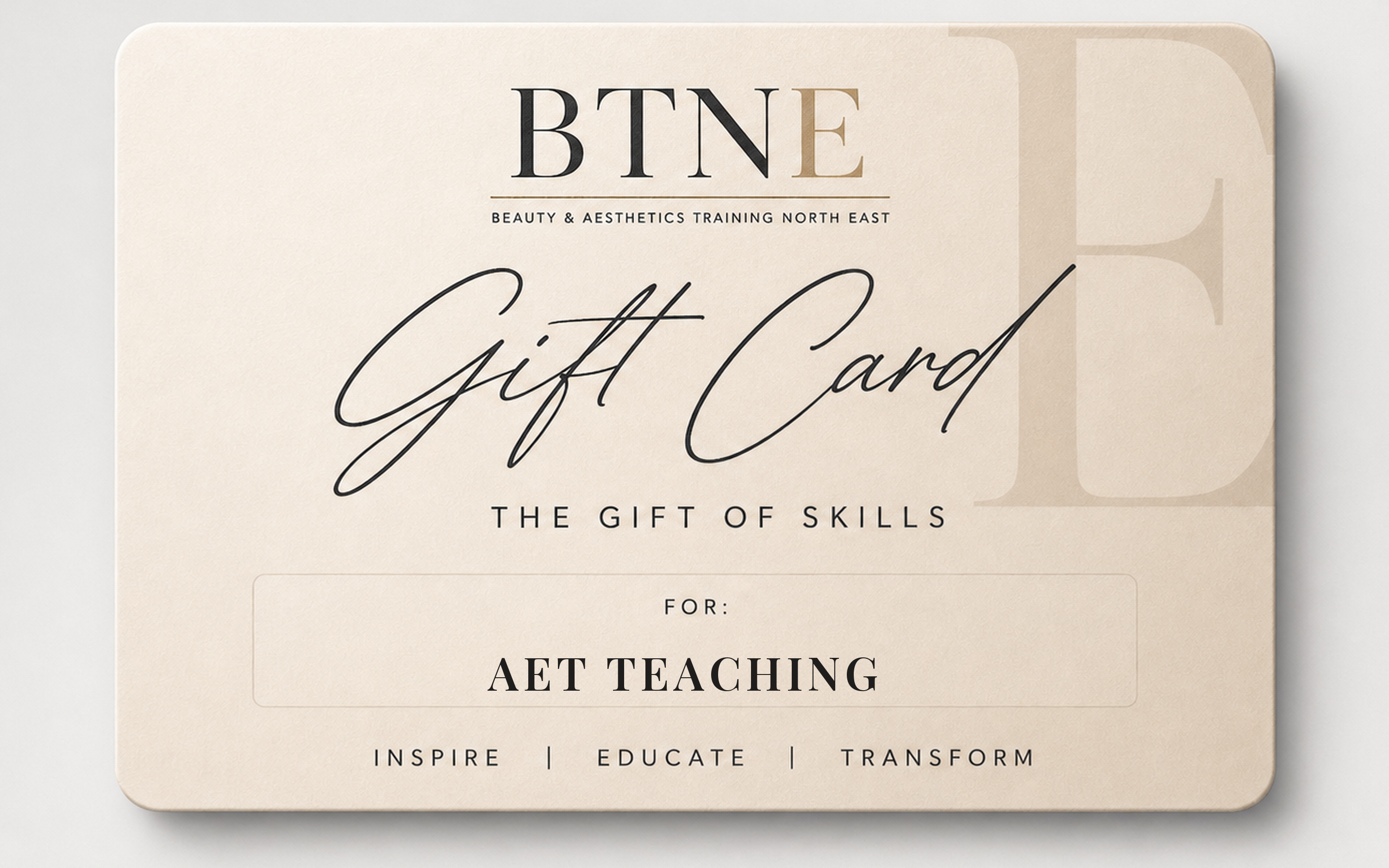 AET Teaching Course Gift Card