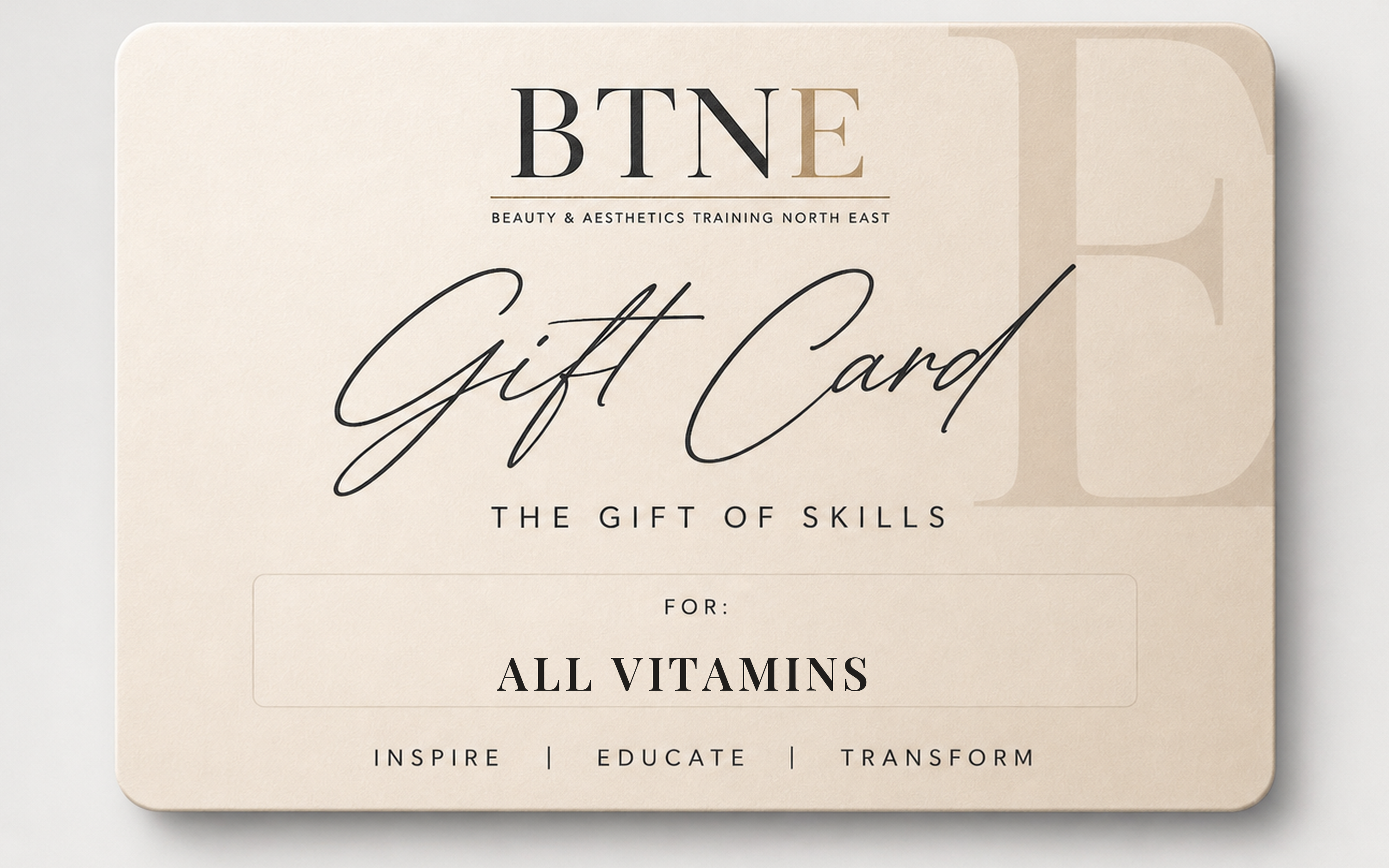 All Vitamins Course Gift Card